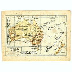 [Australia and New Zealand map with Ottoman script.]