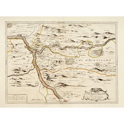Old map image download for Duché d'Aiguillon.