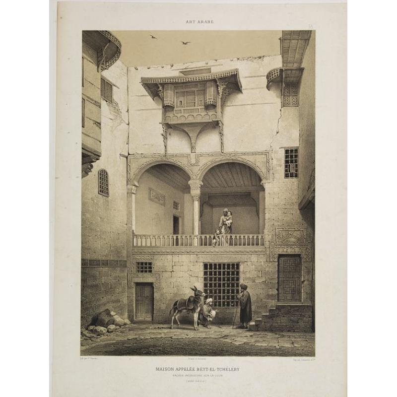 Maison Appelée Beyt-El-Tchéléby. Façade Intérieure sur la Cour. (XVIIIe. siècle)