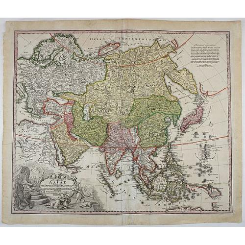 Old map image download for Asiae Recentissima Delineatio Qua Status et Imperia Totius Orientis unacum Orientalibus Indiis. . .