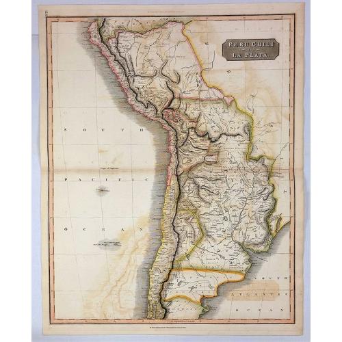 Old map image download for Peru, Chili and La Plata.