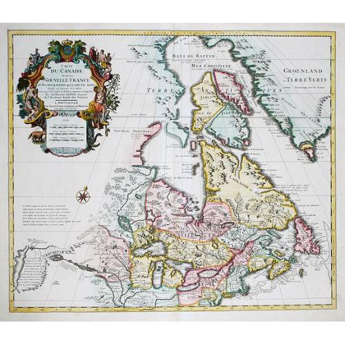 Old map image download for Carte du Canada ou de la Nouvelle France. . .