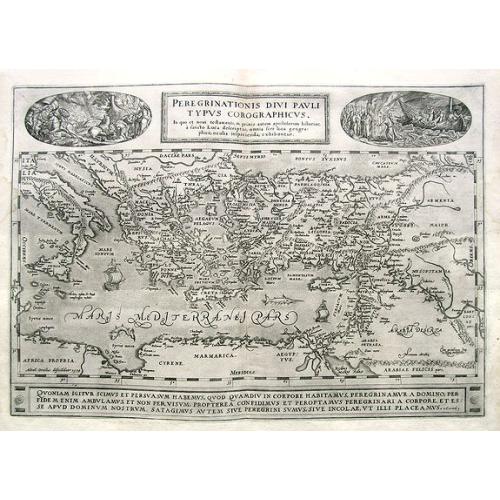 Old map image download for Peregrinationis Divi Pauli Typus Corographicus...