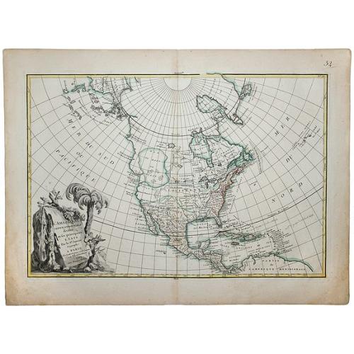Old map image download for L'AMERIQUE SEPTENTRIONALE divisee en ses principaux ETATS, 1782.[Great Western Sea]