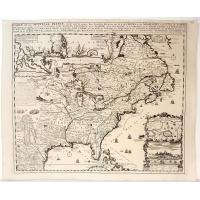 Carte de la Nouvelle France, ou se voit le cours des grande rivieres de S. Laurens & de Mississipi aujour d'hui S. Louis, …