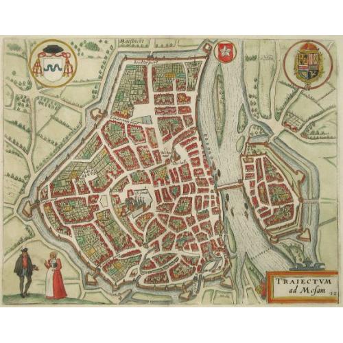 Old map image download for Traiectum ad Mosam ( Maastricht)