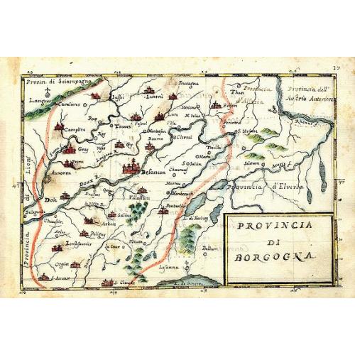 Old map image download for Provincia di Borgogna.