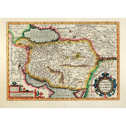 Old map image download for Persici vel Sophorum Regni typus
