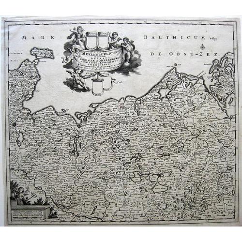 Old map image download for Ducatus Mecklenburgicus. . .