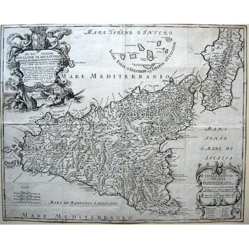 Old map image download for Isola e regno di Sicilia.