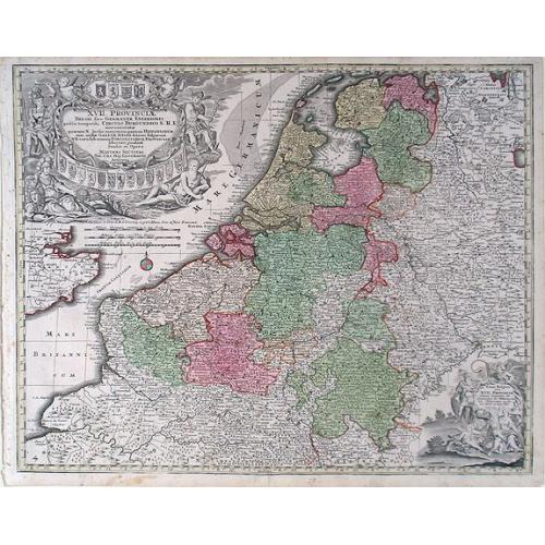 Old map image download for XVII Provincia Belgii five Germanie Inferioris.