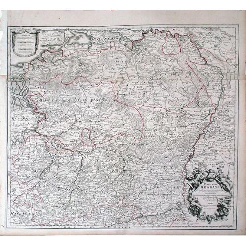 Old map image download for Carte de Brabant.