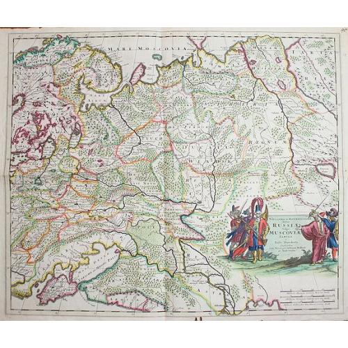 Old map image download for Novissima et Accuratissima Totius Russiae vulgo Moscoviae tabula a Justo Danckerts, Amstelodami