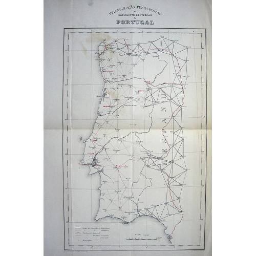 Old map image download for TRIANGULACAO FUNDAMENTAL E NIVELAMENTO DE PRECISAO DE PORTUGAL