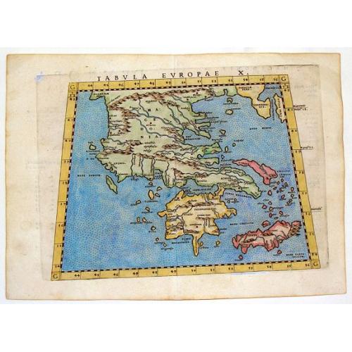 Old map image download for Tabula Europae X - (Greek Islands)