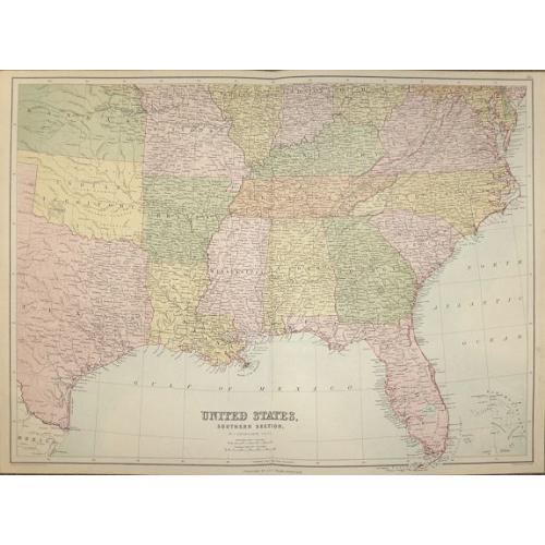 Old map image download for United States.....Southern Section