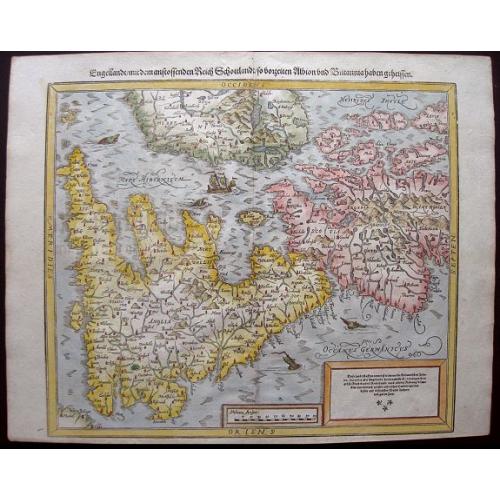 Old map image download for Engellandt / mit dem anstossenden Reich Schottlandt / so vor zeiten Albion und Britannia haben geheissen.