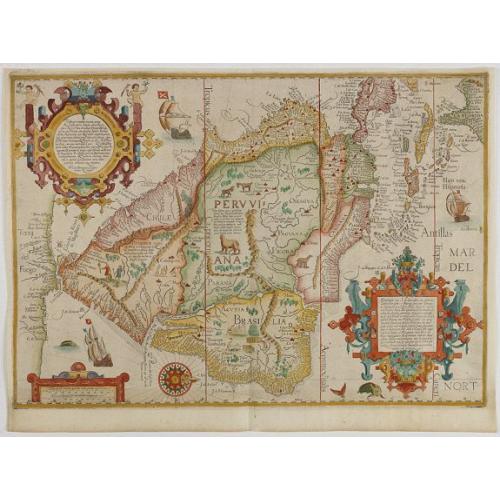 Old map image download for [South America] Delineatio omnium orarum totius Australis partis Americae. . .
