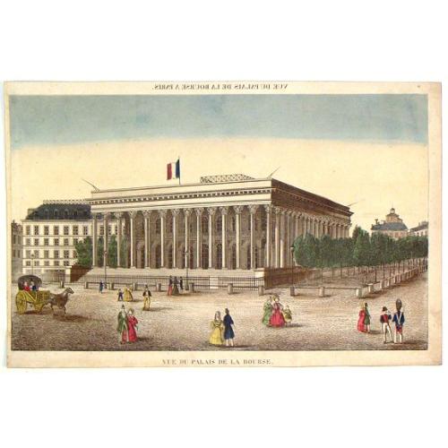Old map image download for Vue du Palais de la Bourse.