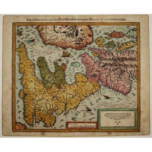 Old map image download for Engellandt/ mit dem anstossenden Reich Schottlandt/ so vorzeiten Albion und Britannia haben geheissen.