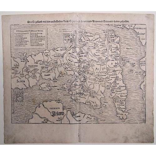 Old map image download for Das Engellandt/ mit dem anstossenden Reich Schottland/ so vorzeiten Albion und Britannia/ haben geheissen.
