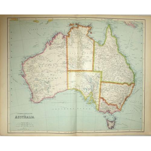 Old map image download for Commonwealth of Australia.