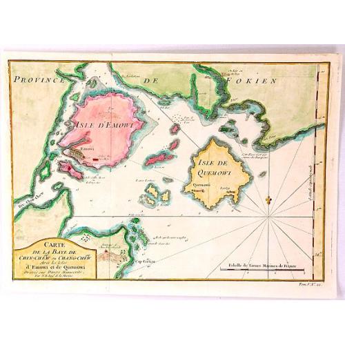 Old map image download for Carte de la Baye de Chin-Chew ou Chang-Chew avec les Isles d'Emowi et de Quimowi