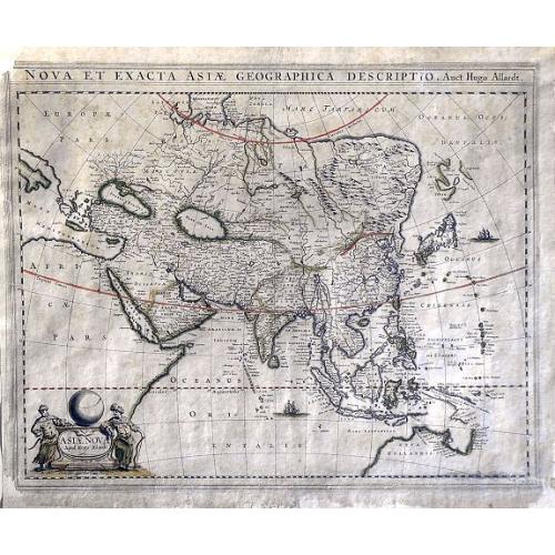 Old map image download for Nova et Exacta Asiae Geographica Descriptio Auct Hugo Allardt