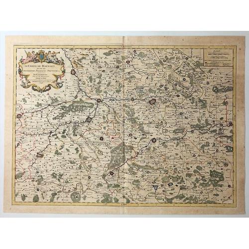 Old map image download for Le Comte de Haynaut Divise en Chattellenies Ballages Prevoste's & c.