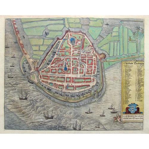 Old map image download for Die Stadt Enchuysen.