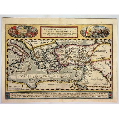 Old map image download for Peregrinationis Divi Pavli Typus Corographicus...