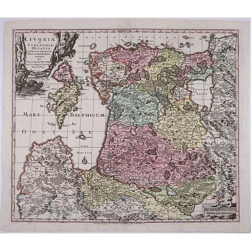 Old map image download for Livonia et Curlandiae Ducatus.