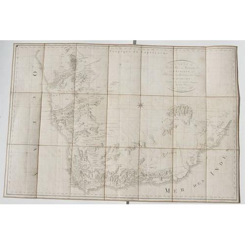 Old map image download for Carte de la Partie Méridionale de l'Afrique, pour servir d'intelligence aux Deux Voyages de Levaillant.