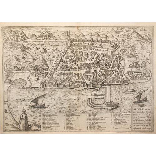 Old map image download for ALGERII Sarace norum urbis fortissimae.