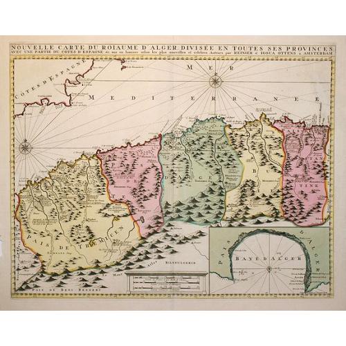 Old map image download for Nouvelle Carte du Royaume d\'Alger divisée en toutes ses Provinces . . .
