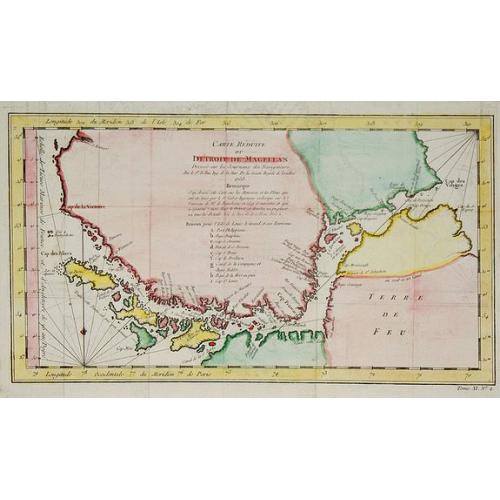 Old map image download for Carte reduite du Détroit de Magellan . . .