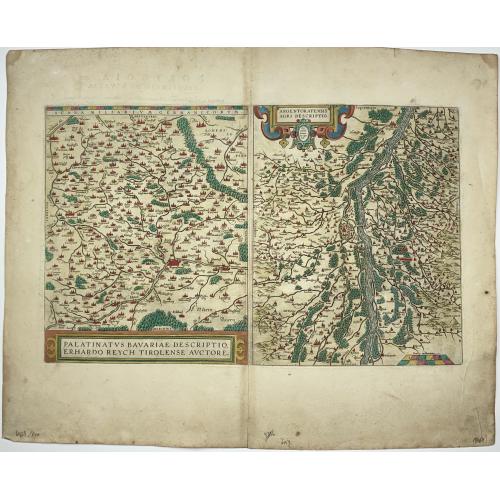 Old map image download for [Lot of 6 Maps of Germany] PALATINATUS BAVARIAE.