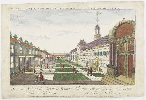 1619/305:Batavia Die innere Aussicht des Castells in Batavia ..