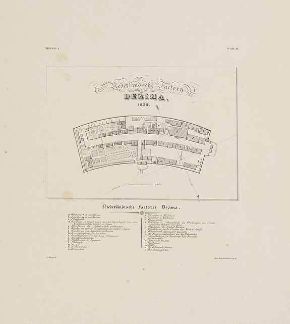2447/501:Deshima Nederlandsche Factory DEZIMA 1828