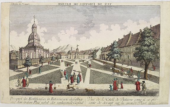 3651/305:Batavia Vue de L'Hotel de Batavie. . .