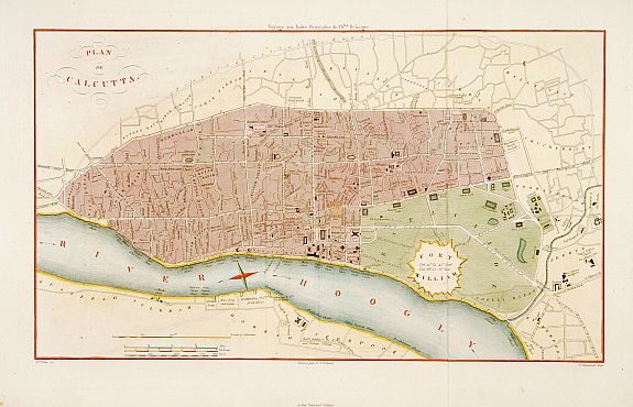 6853/309:India Plan de Calcutta.