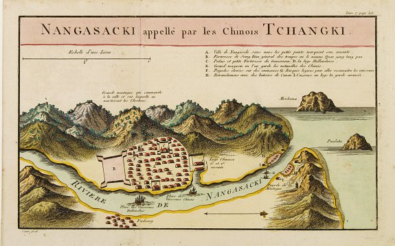 11327/501:Deshima Nangasaki appellé par les Chinois Tchangki.