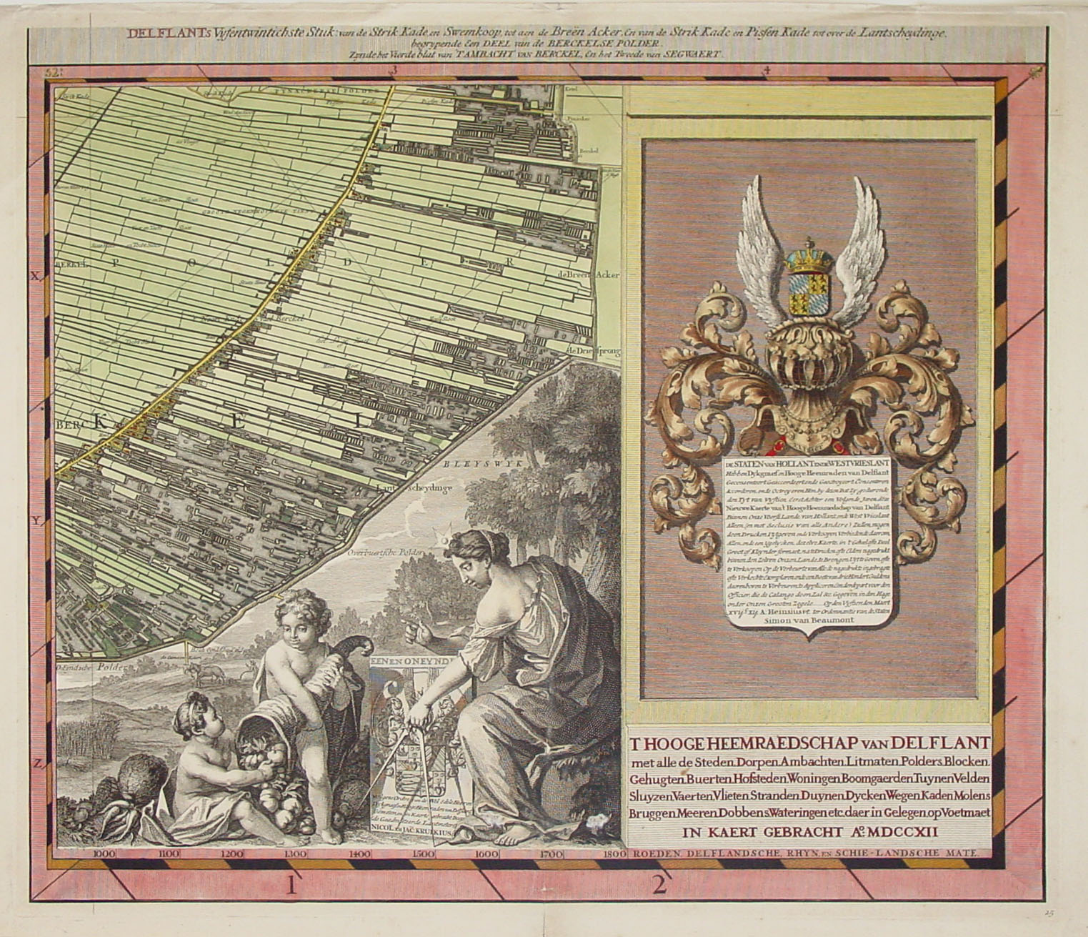 CRUQUIUS,N./ J.&nbsp;-&nbsp;'t Hooge Heemraedschap van Delflant.