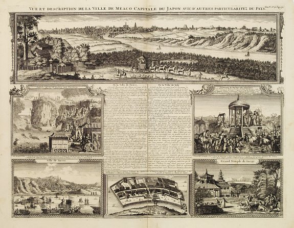 21228/500:Japan Vue et description de la Ville de Meaco Capitale du Japon. . .