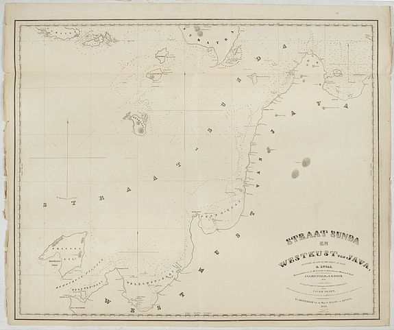 23242/305:Batavia Straat Sunda en Westkust van Java opgenomen op last van schout bij nacht E.Lucas Kommandant van Z , M. zeemagt en Inspecteur der. . .