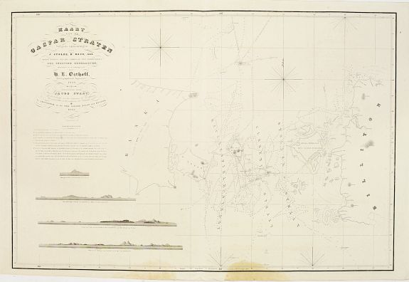 23243/305:Batavia Kaart van de Gaspar Straaten volgens opnemingen van J.Stolze, D.Ross, enz.. . .