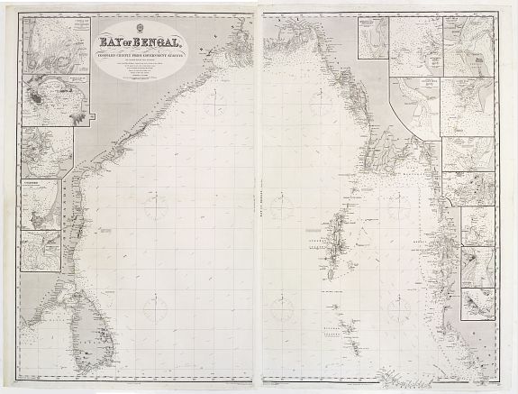 23495/309:India Bay of Bengal, compiled chiefly from government survey.. [2 sheets]