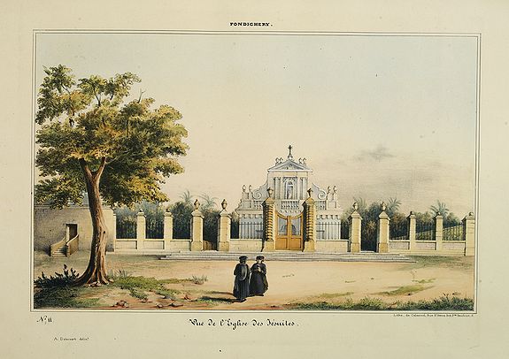24502/310:Pondicherry Pondichery - Vue de l'Eglise des Jésuites.