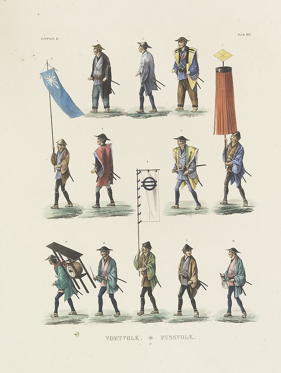 27709/503:Siebold VOETVOLK. FUSSVOLK. Tab.XVI.