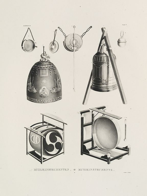 27718/503:Siebold MUZJIKINSTRUMENTEN. MUSIKINSTRUMENTE. Tab.V.